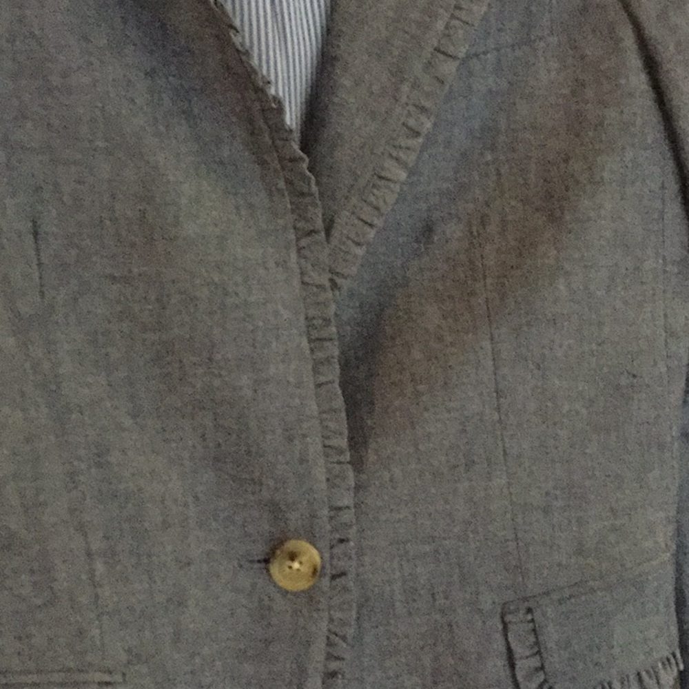 Cute denim spring blazer.